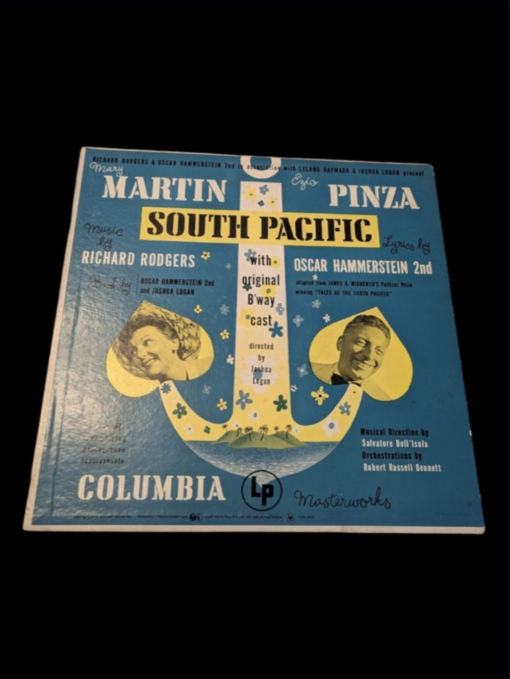 VTG 1949 South Pacific Soundtrack Columbia OL 4180 Vinyl LP Record Album